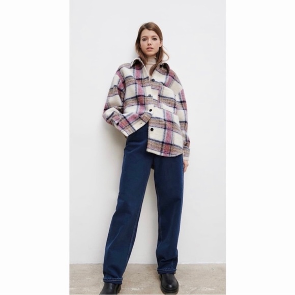 Zara Jacket Plaid Overshirt - Picture 1 of 10